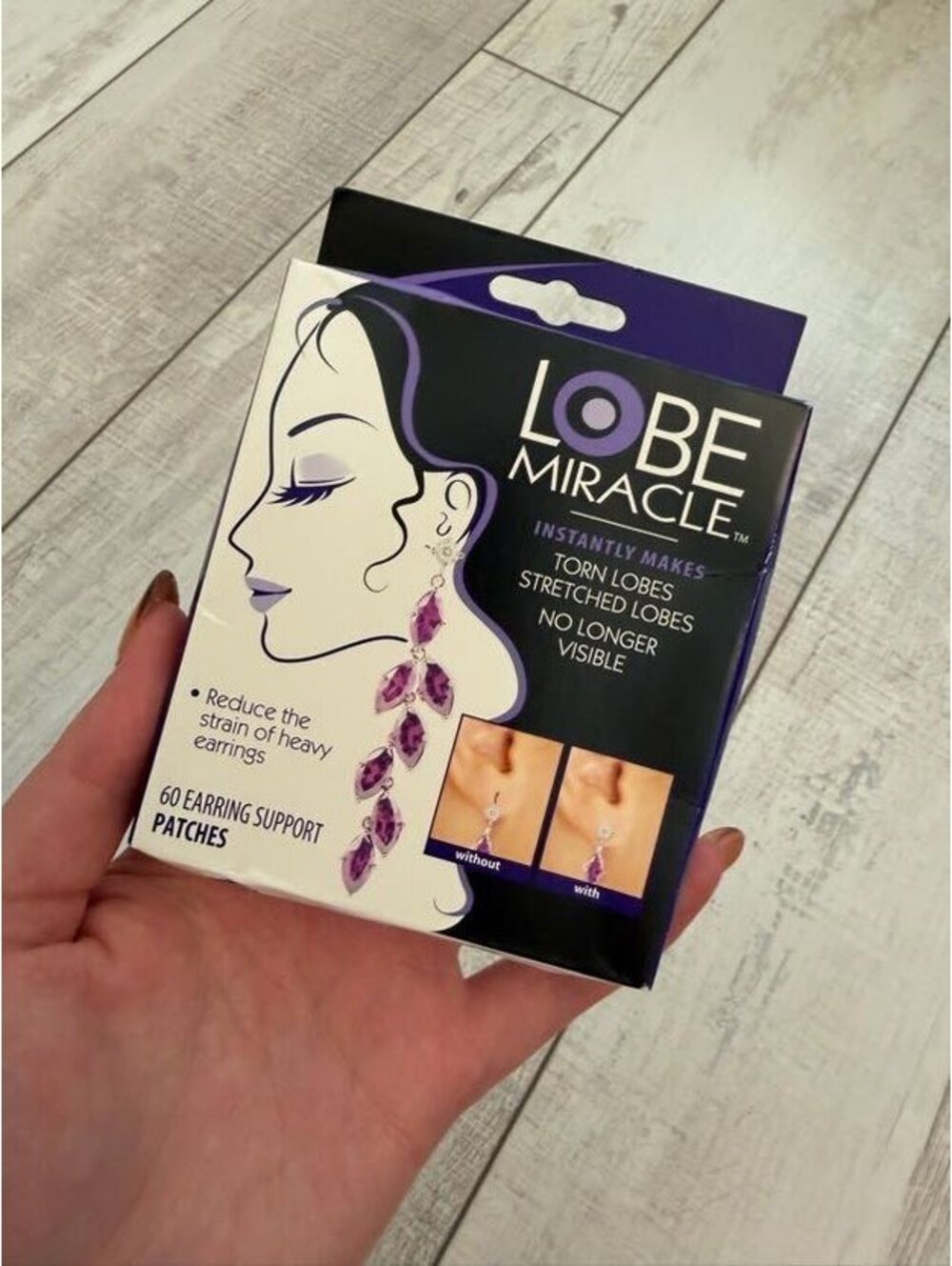 Lobe Miracle Earring Support Patches 60 Count New